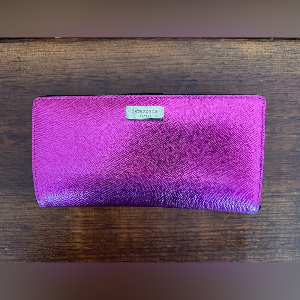 Kate Spade Pink Wallet Sleek Minimalist Design